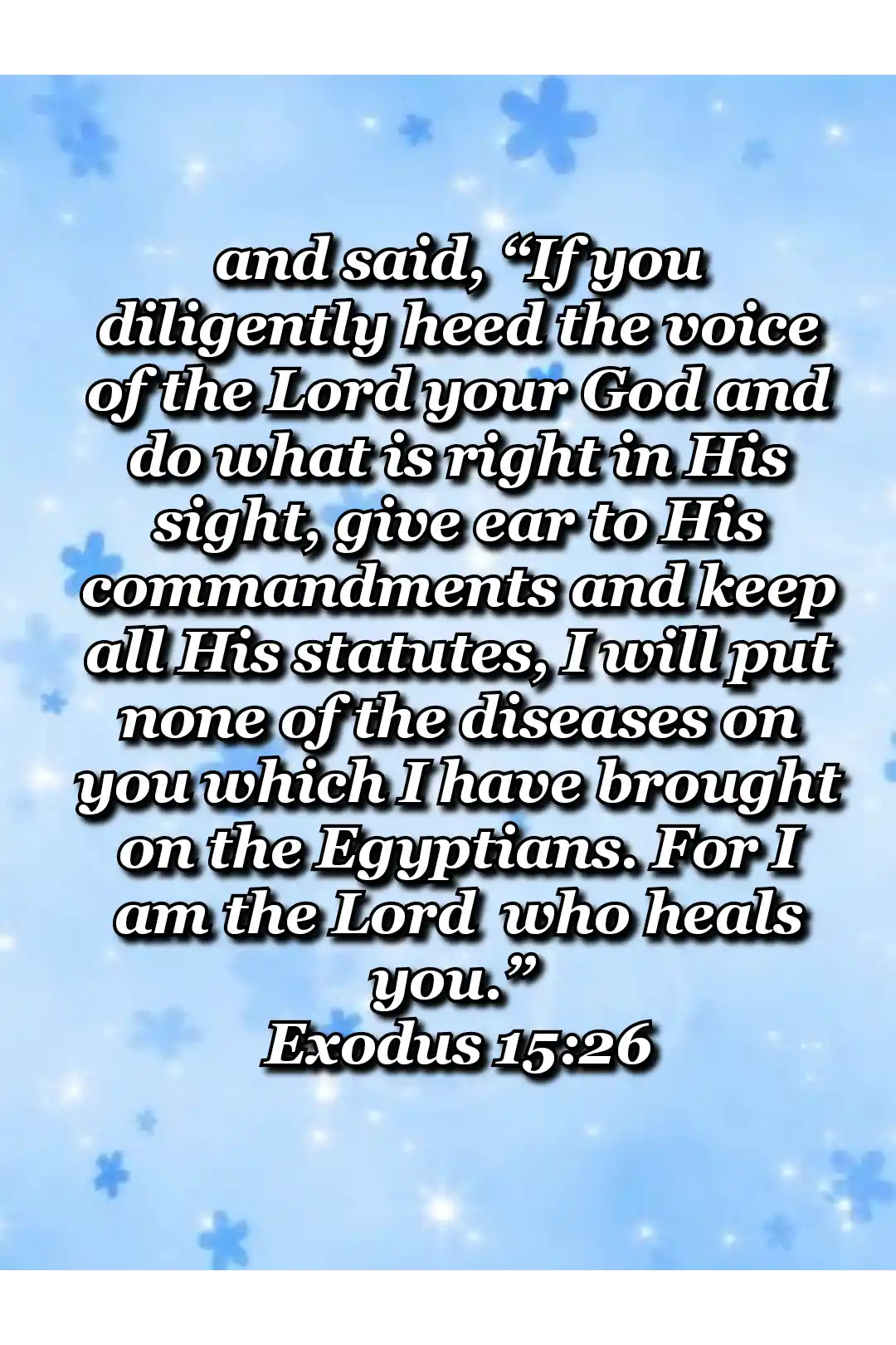 bible verses wallpaper about healing (Exodus 15:26)