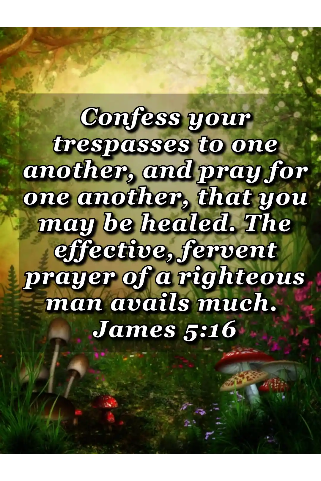 bible verses wallpaper about healing (James 5:16)