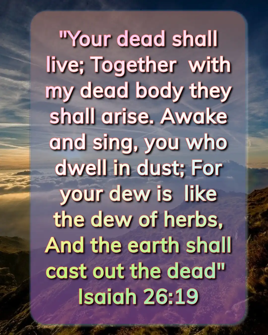 todayBible Verse (Isaiah 26:19)
