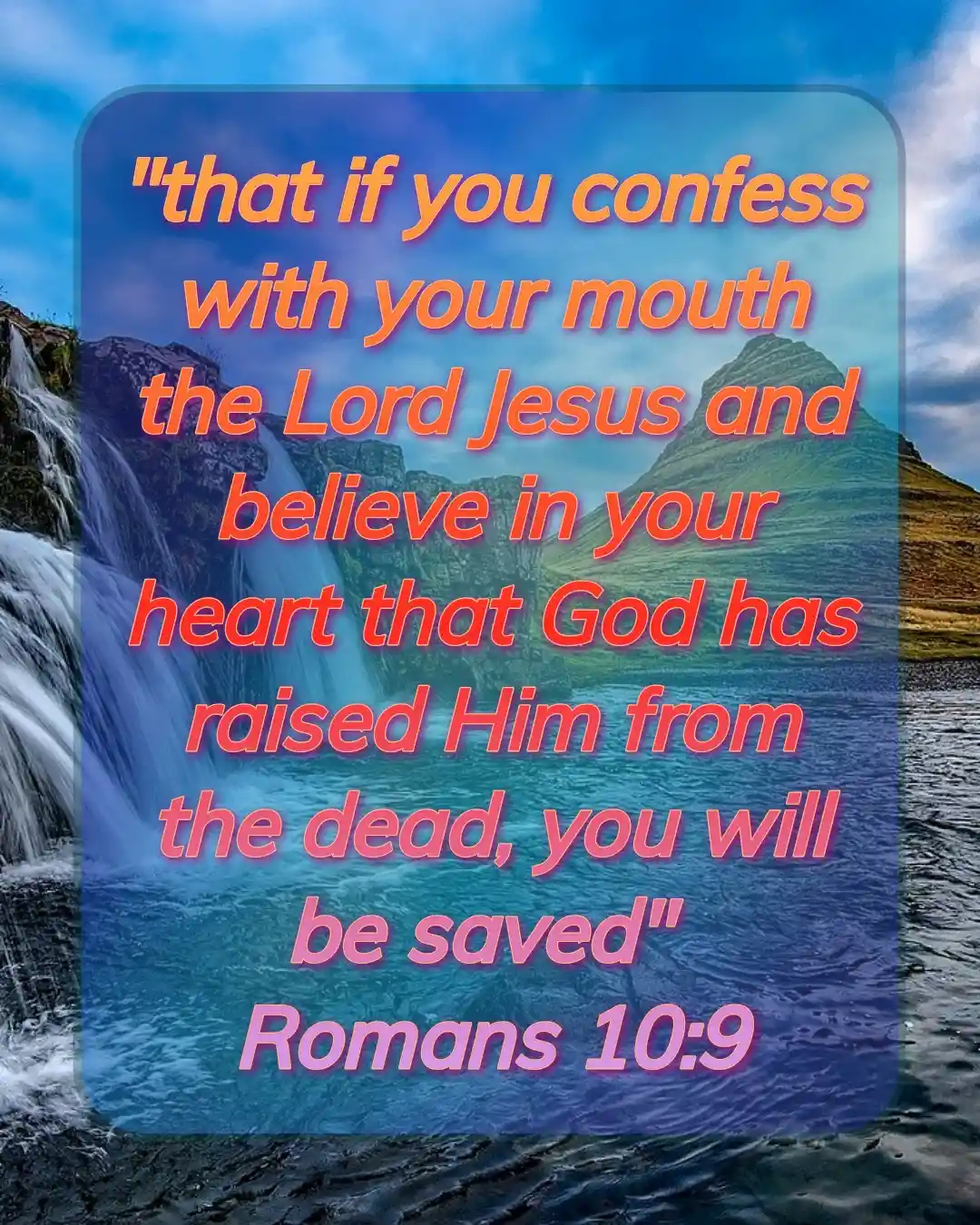 Today Bible Verse (Romans 10:9)