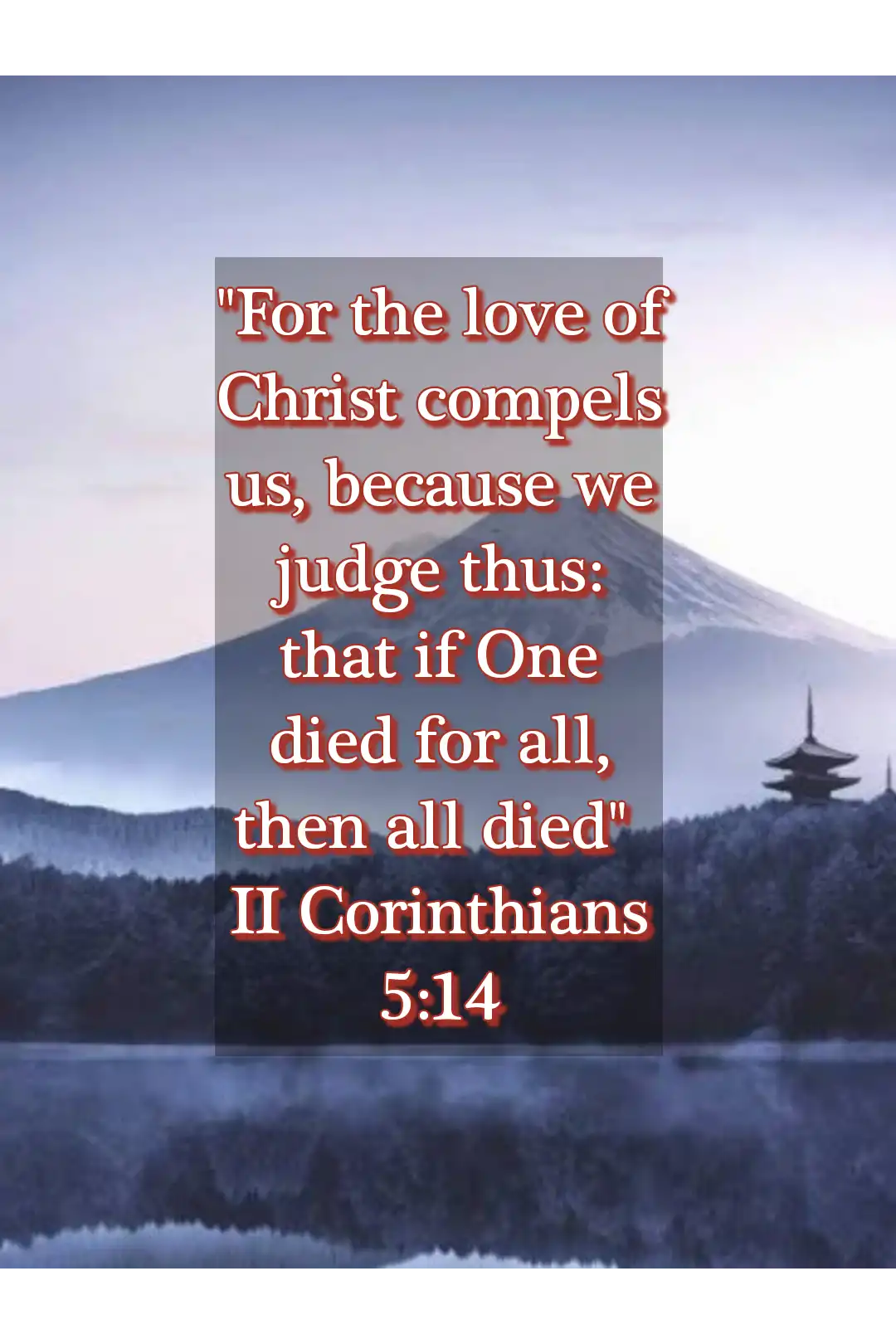 Bible verses about god’s love for us (2 Corinthians 5:14)