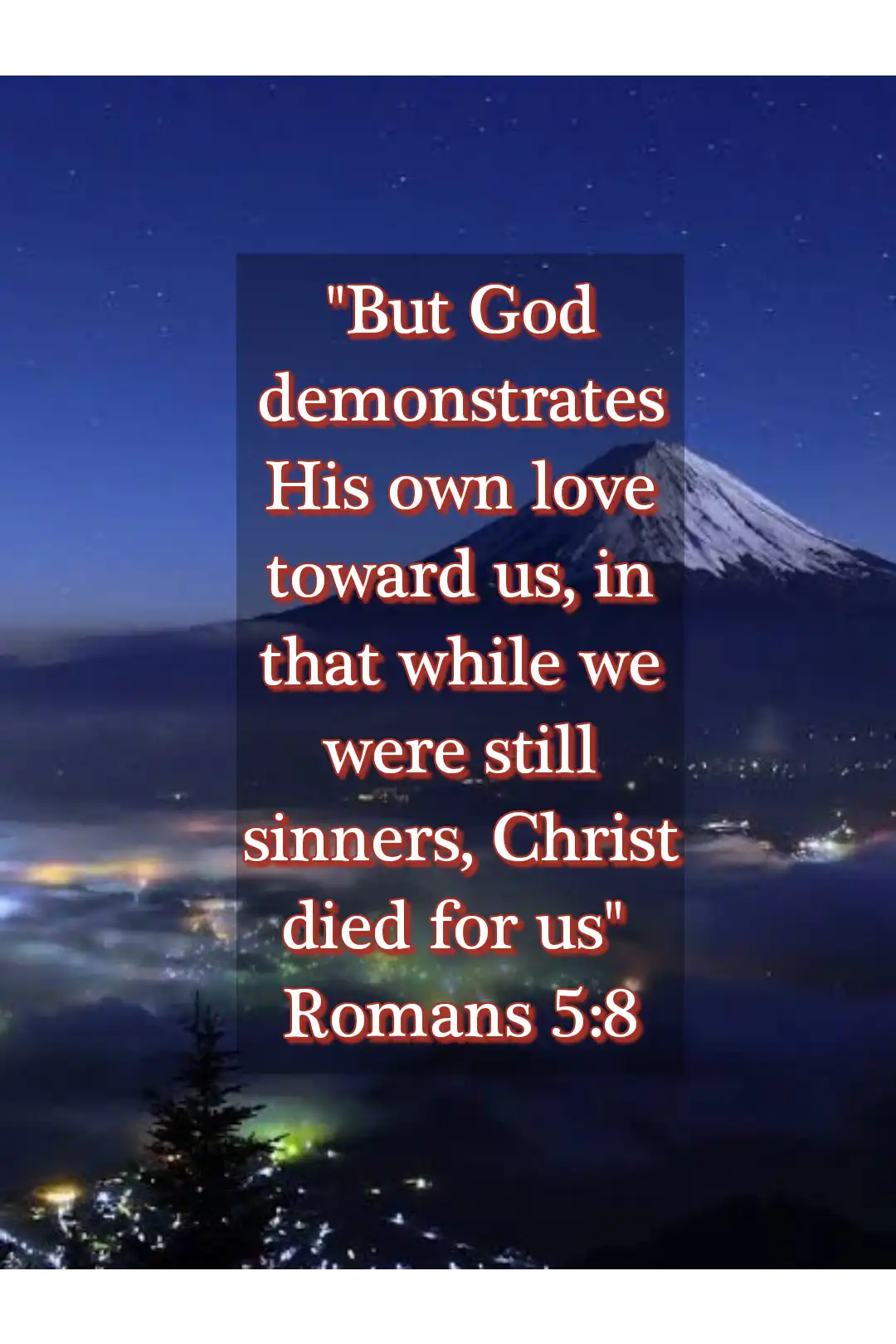 Bible verses about god’s love for us (Romans 5:8)