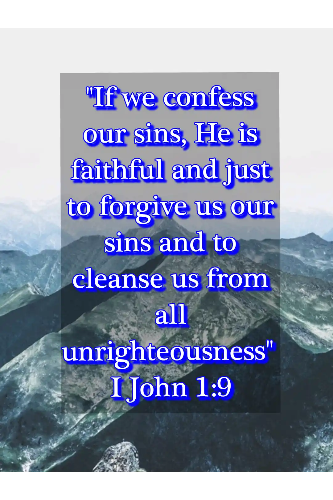 bible verses about humble (1 John 1:9)