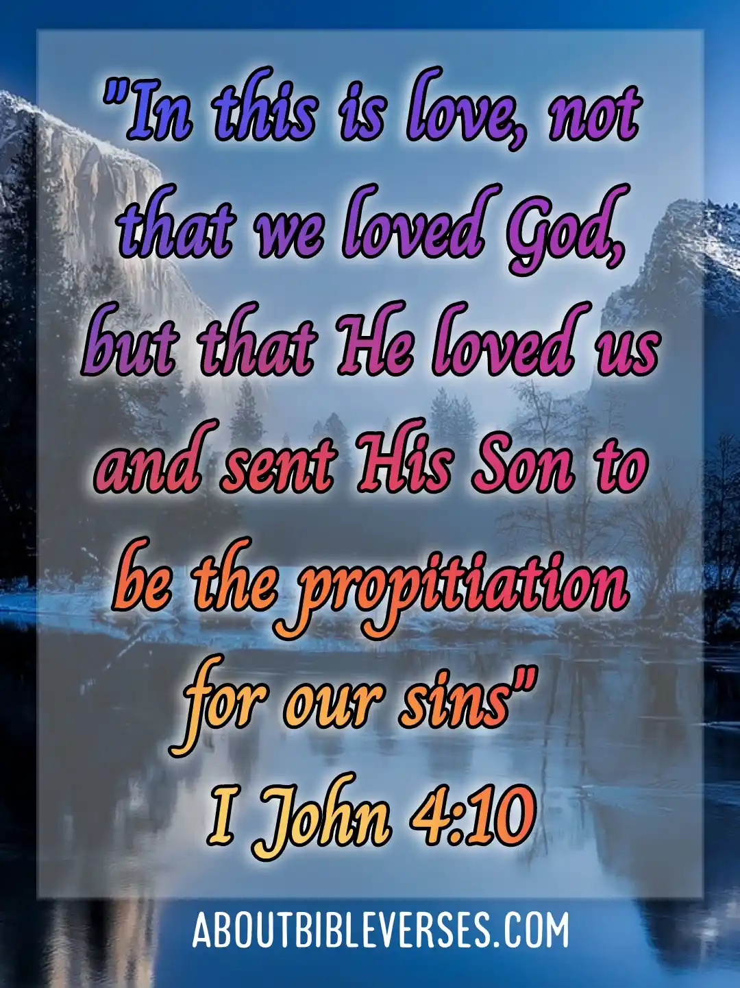 today bible verse (1 John 4:10)
