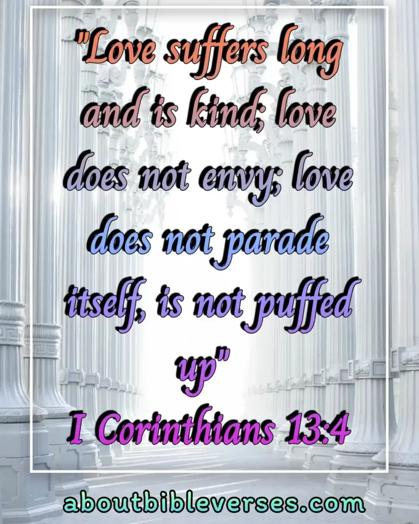 bible verses about jealousy and envy (1 Corinthians 13:4)