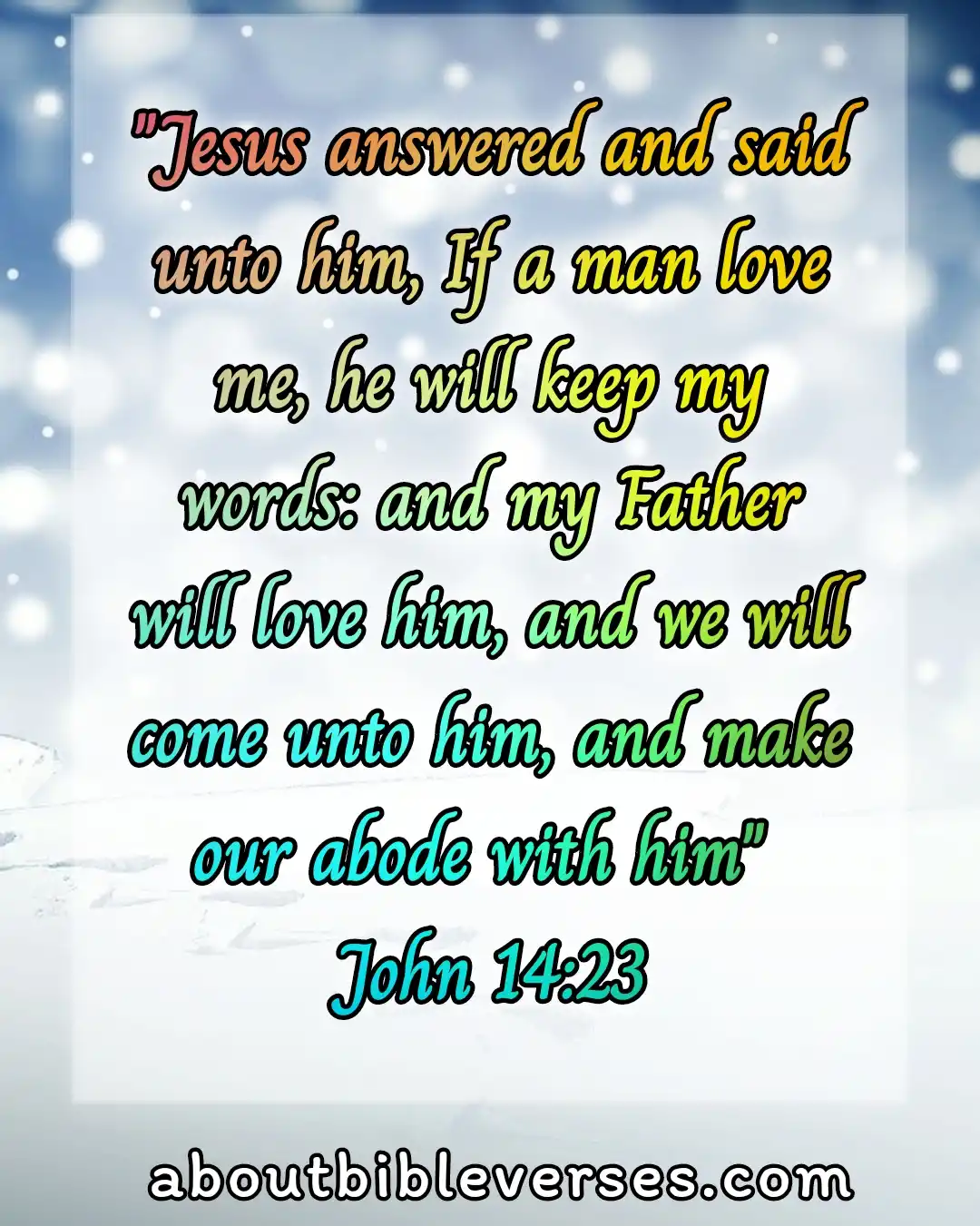 Today bible verse (John 14:23)