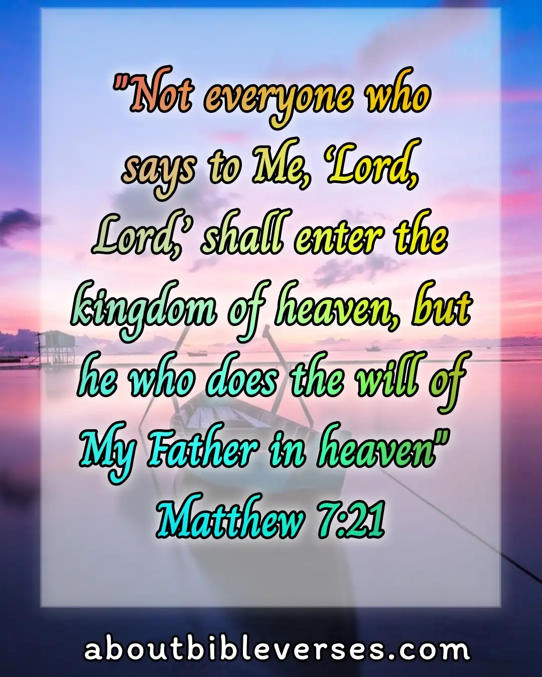 bible verse Real christian (Matthew 7:21)