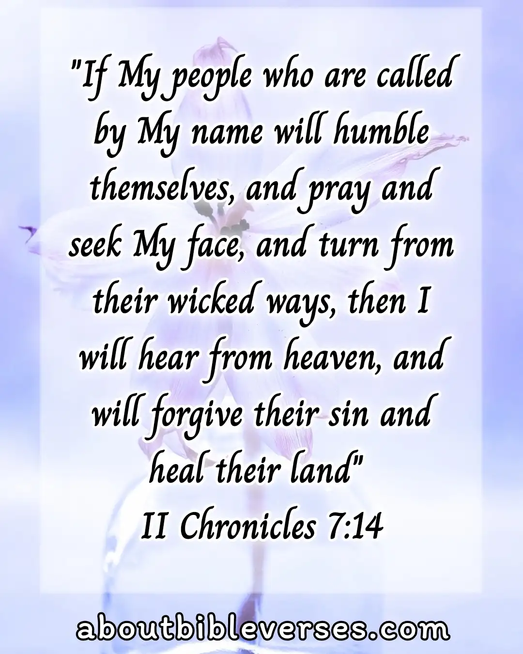 Bible Verses About God Hears Our Prayers (2 Chronicles 7:14)