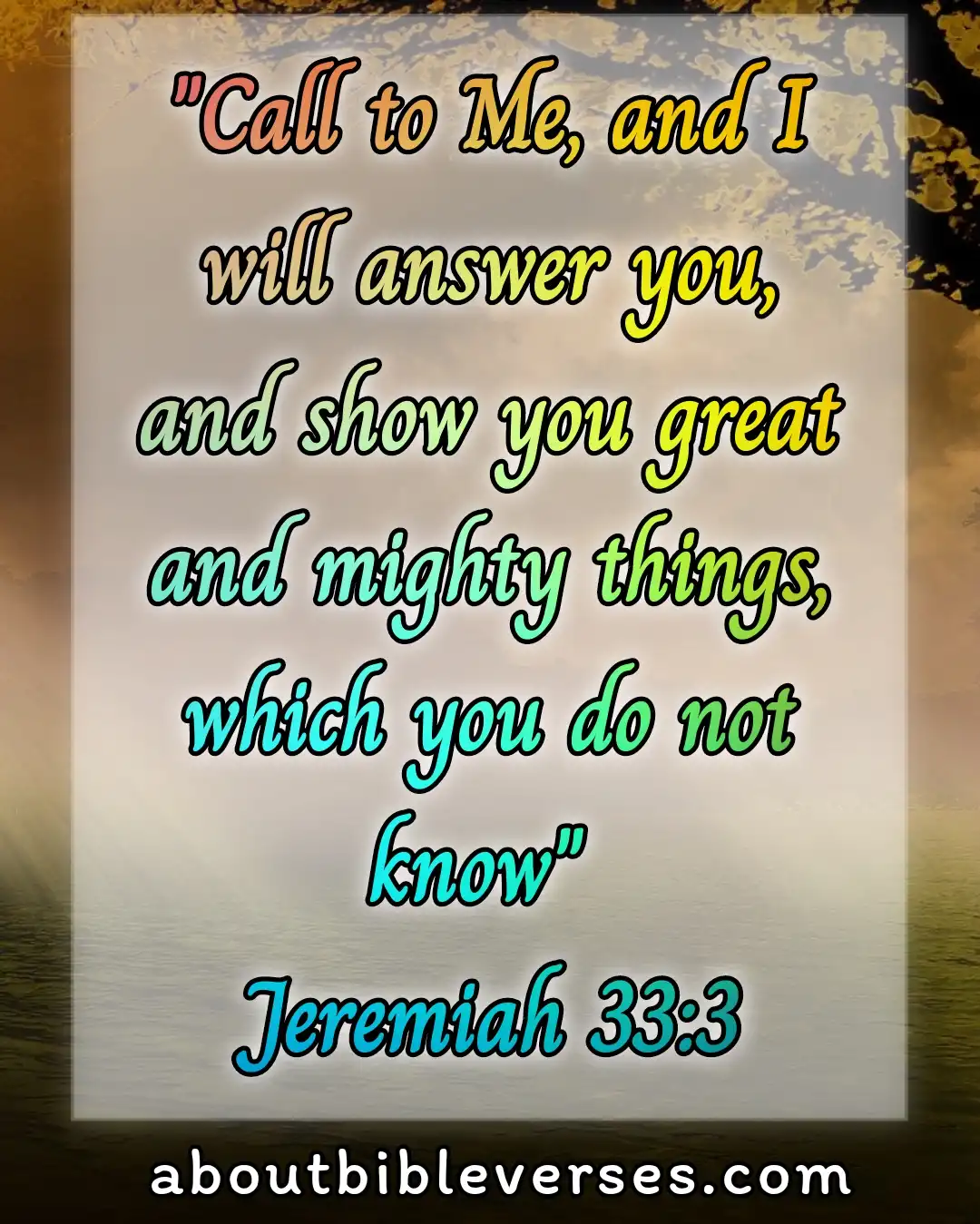 Bible Verses About God Hears Our Prayers (Jeremiah 33:3)