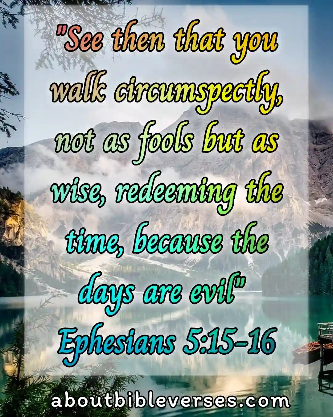bible verses about fool (Ephesians 5:15-16)
