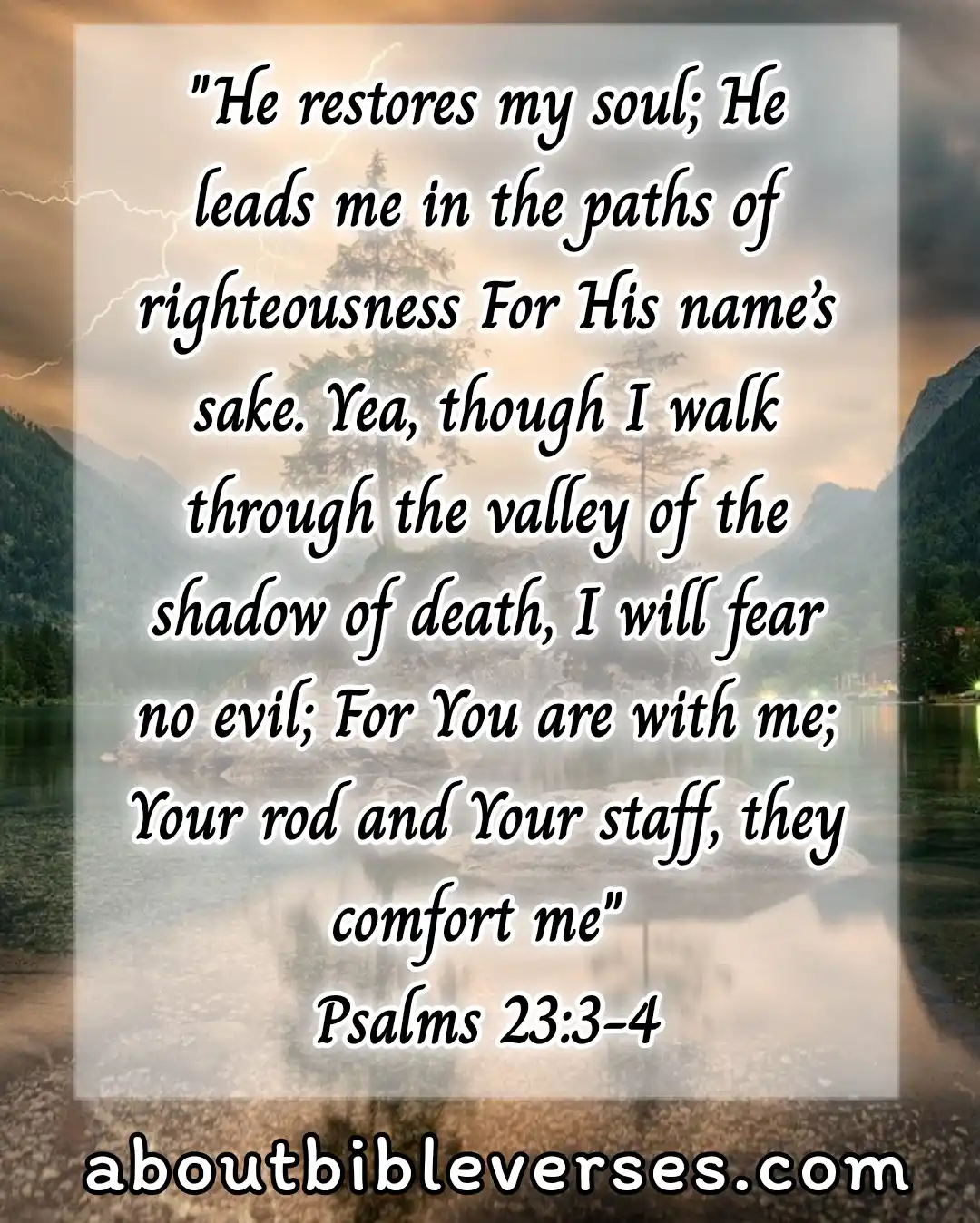 bible verses about travel (Psalm 23:3-4)