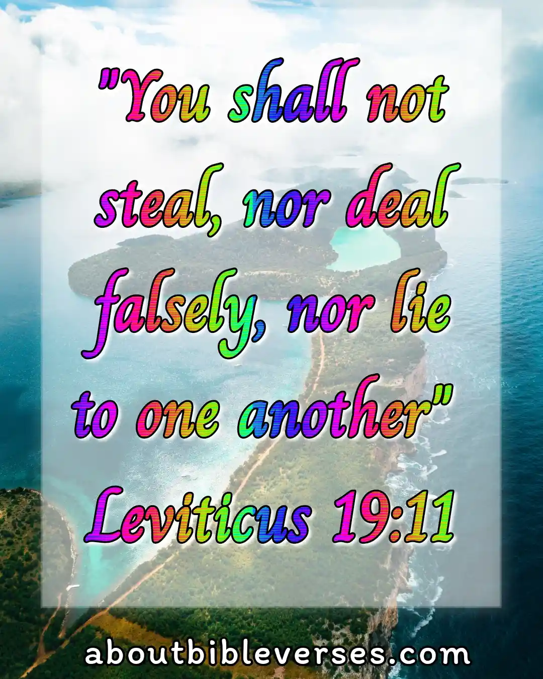 today bible verse (Leviticus 19:11)