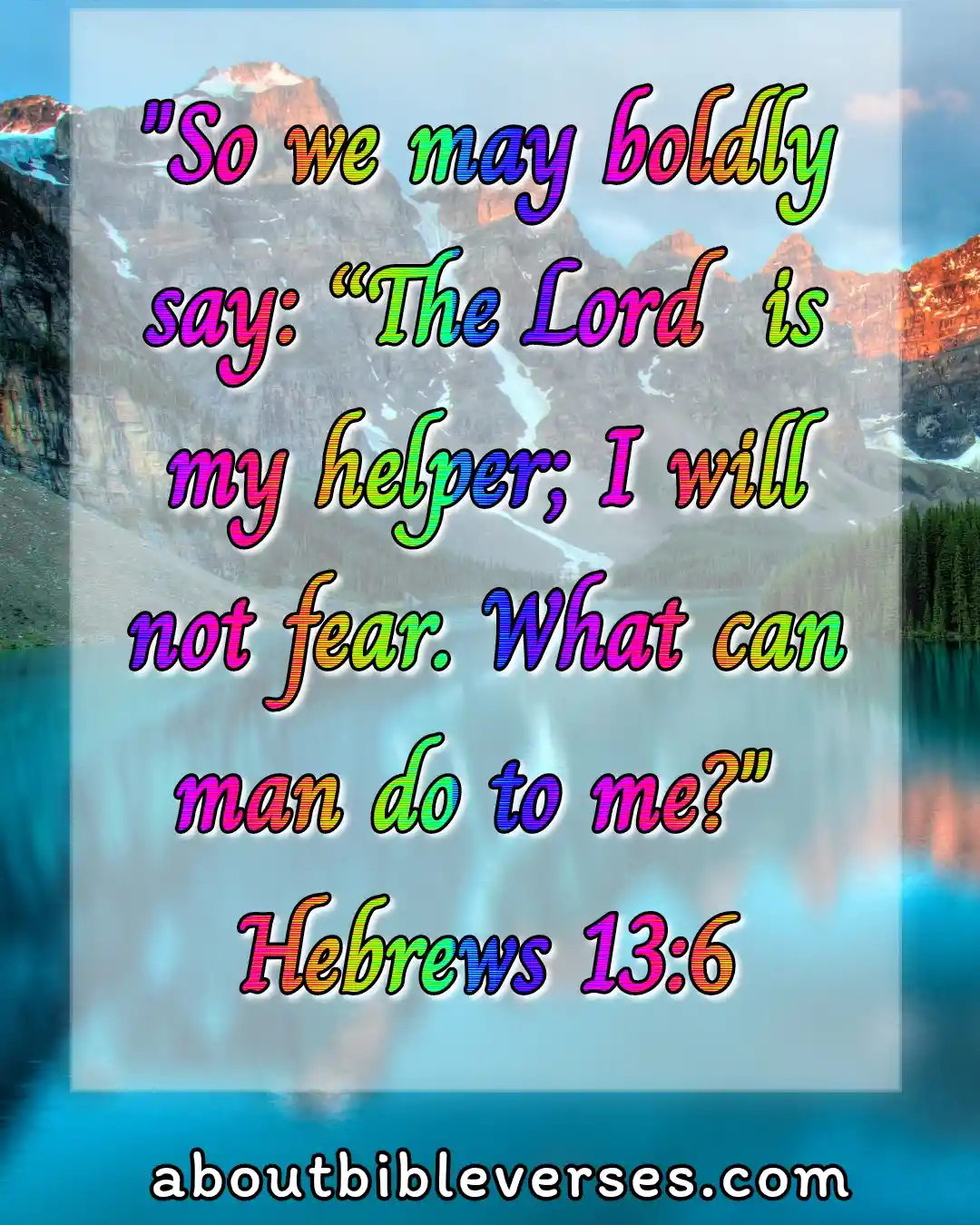 today Bible Verse (Hebrews 13:6)