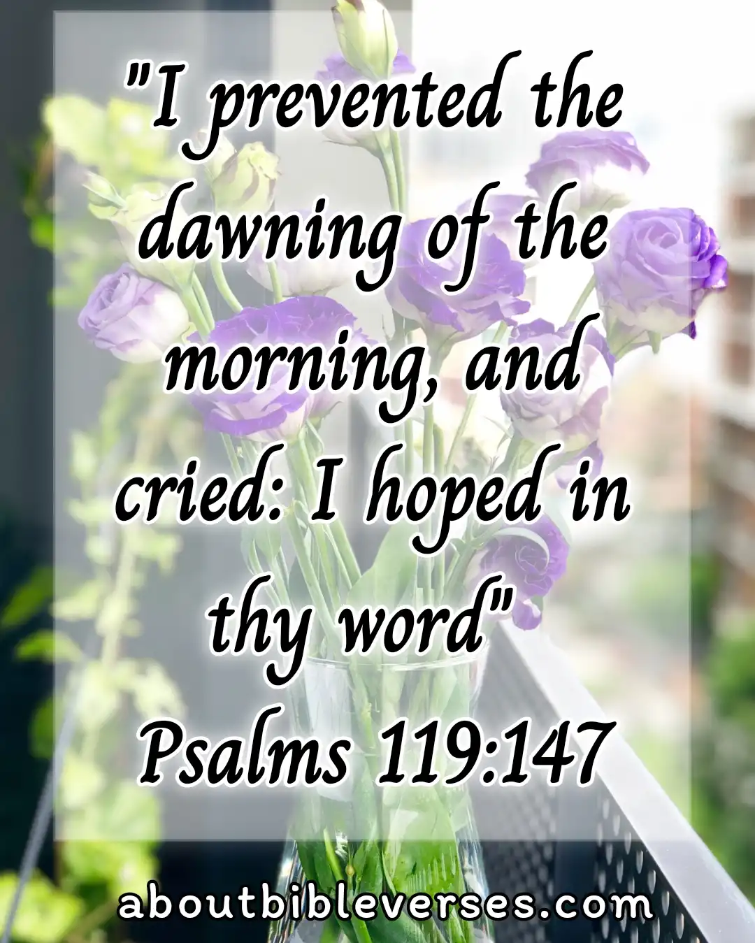 Good morning bible verses (Psalm 119:147)