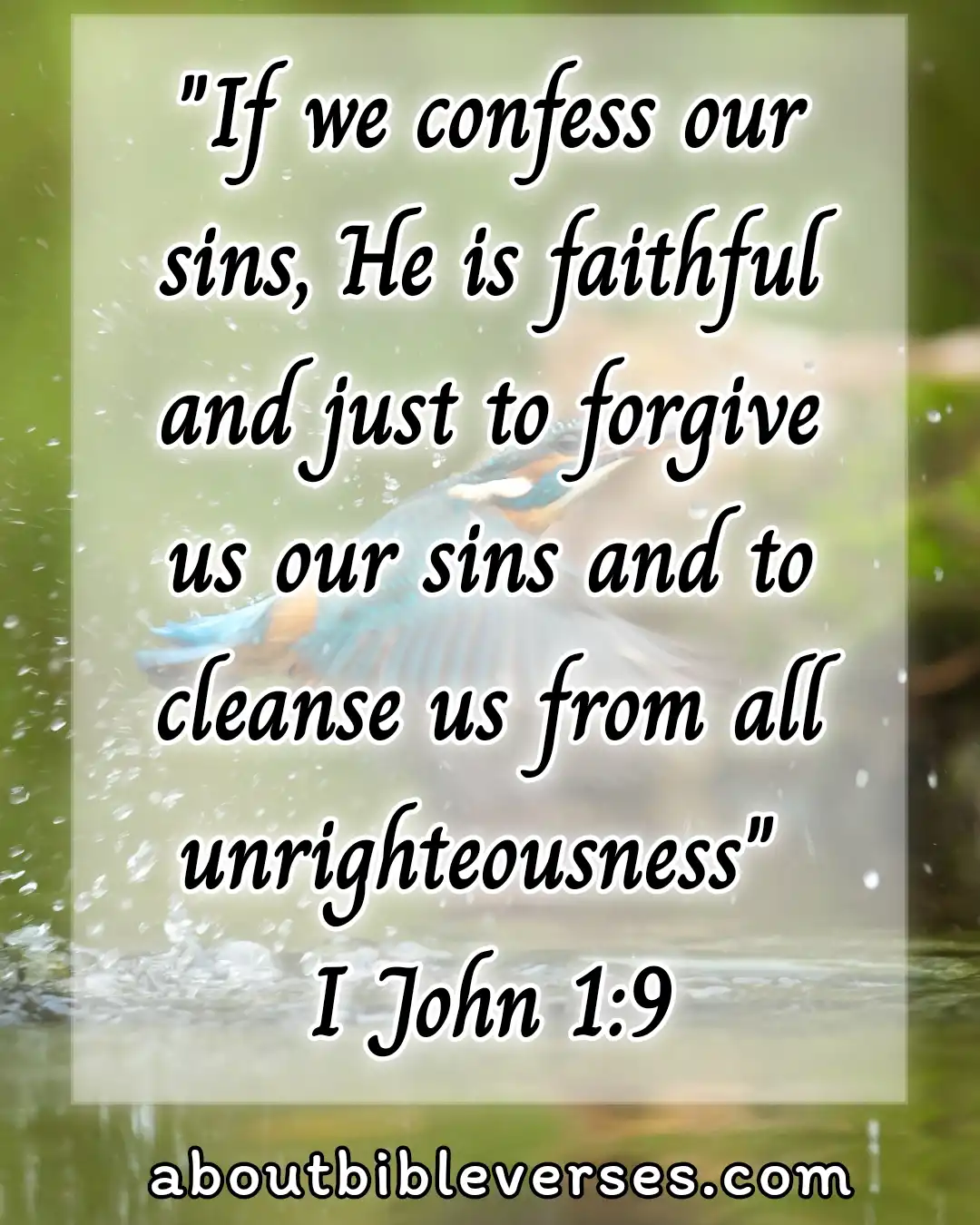 bible verses about confessing sins (1 John 1:9)