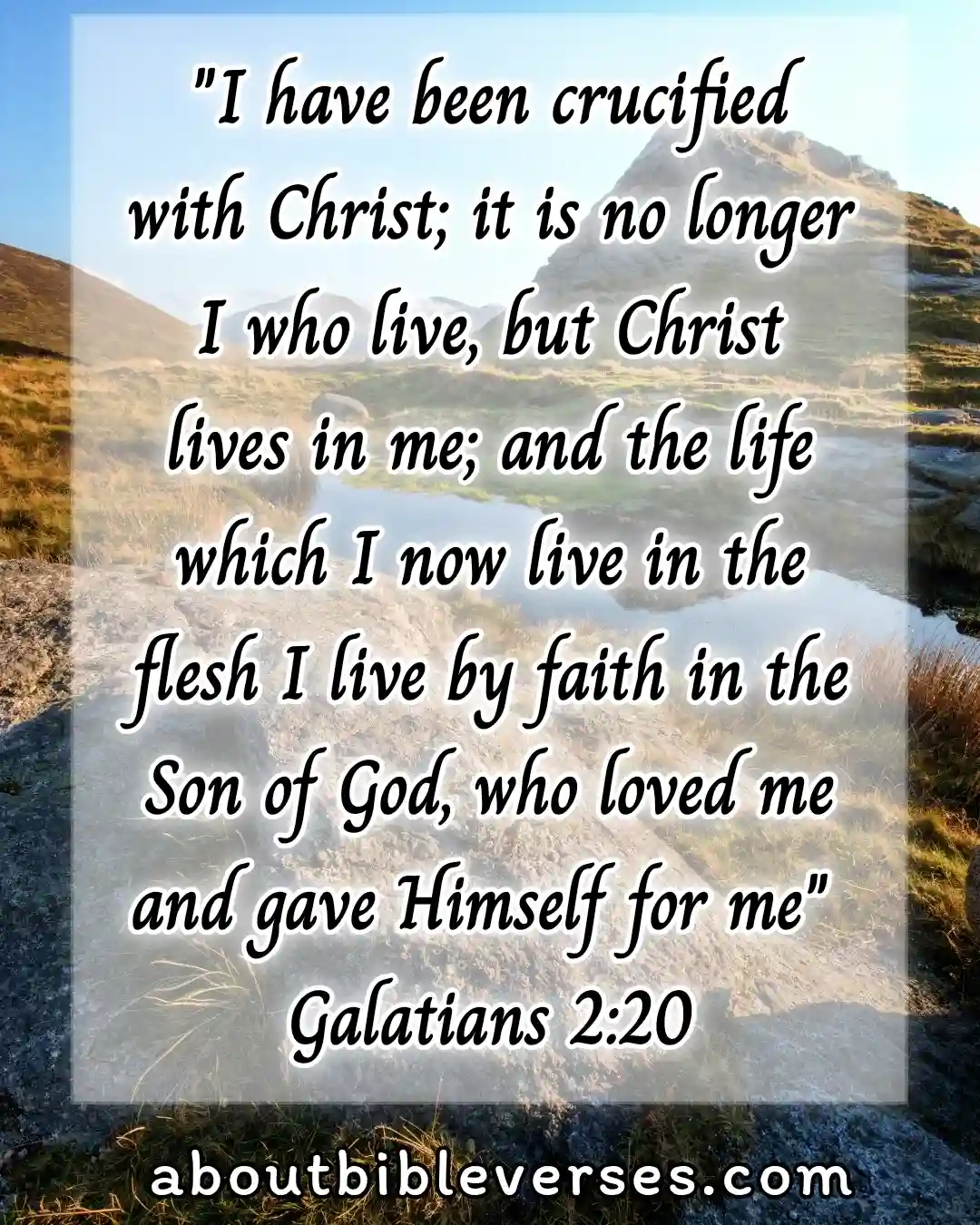 Life Changing Bible Verses (Galatians 2:20)