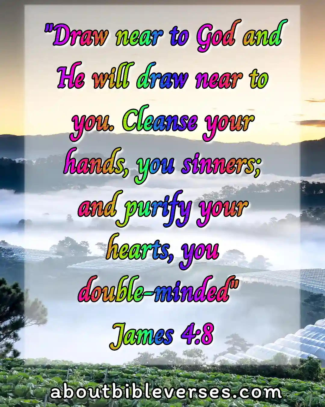 today bible verse (James 4:8)