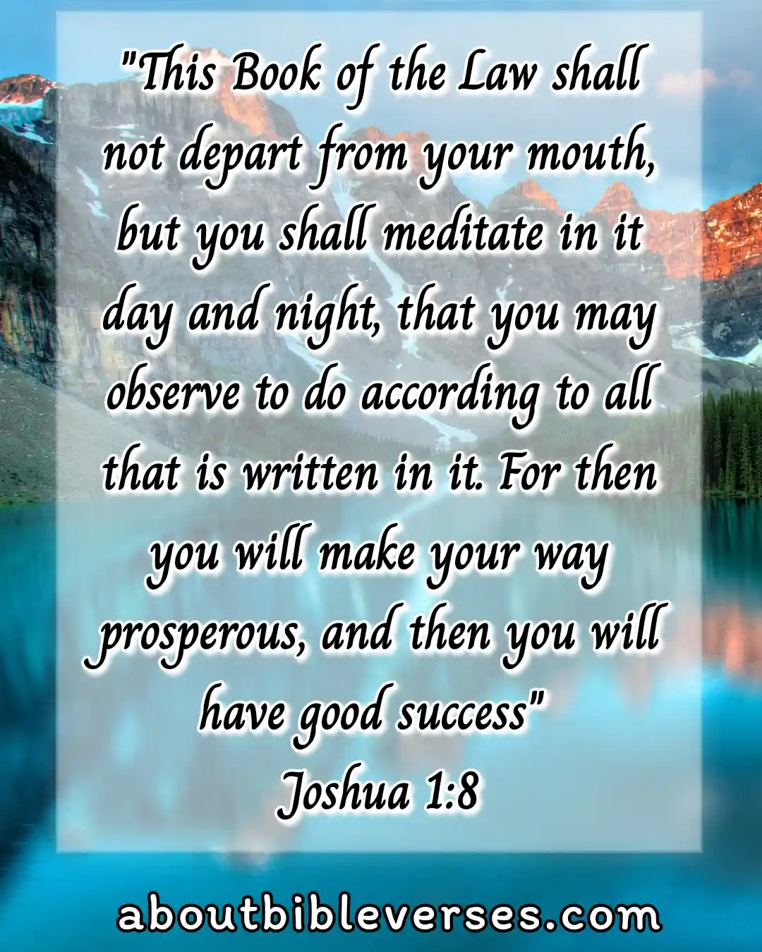 Bible Verses About Living A Disciplined Life (Joshua 1:8)
