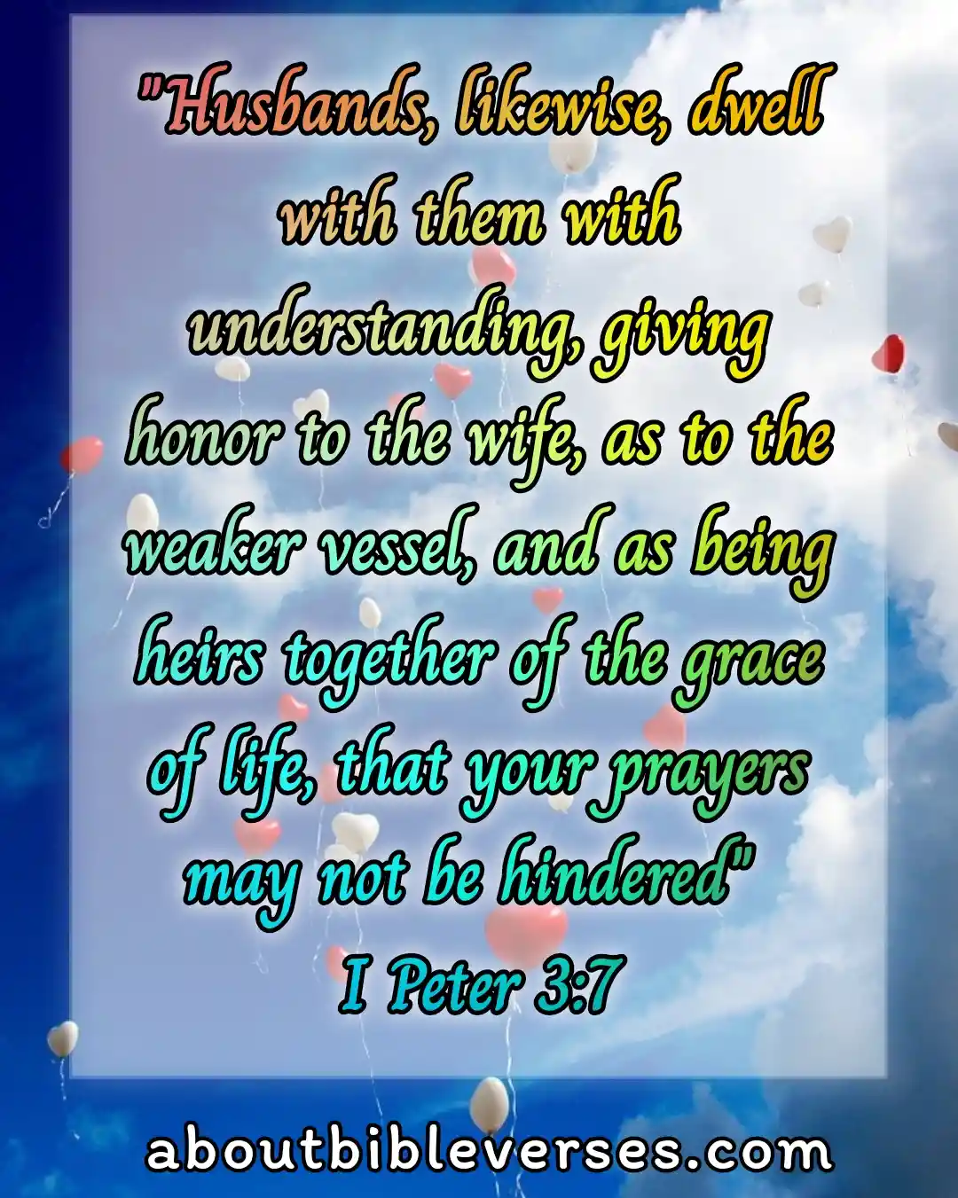 Bible Verses About A Good Husband (1 Peter 3:7)