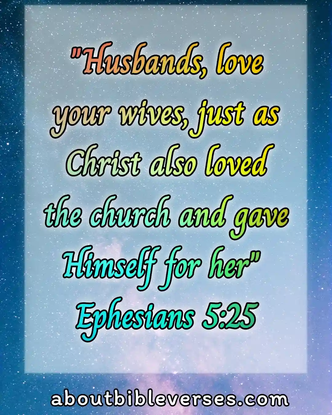 bible verses husband and wife relationship (Ephesians 5:25)