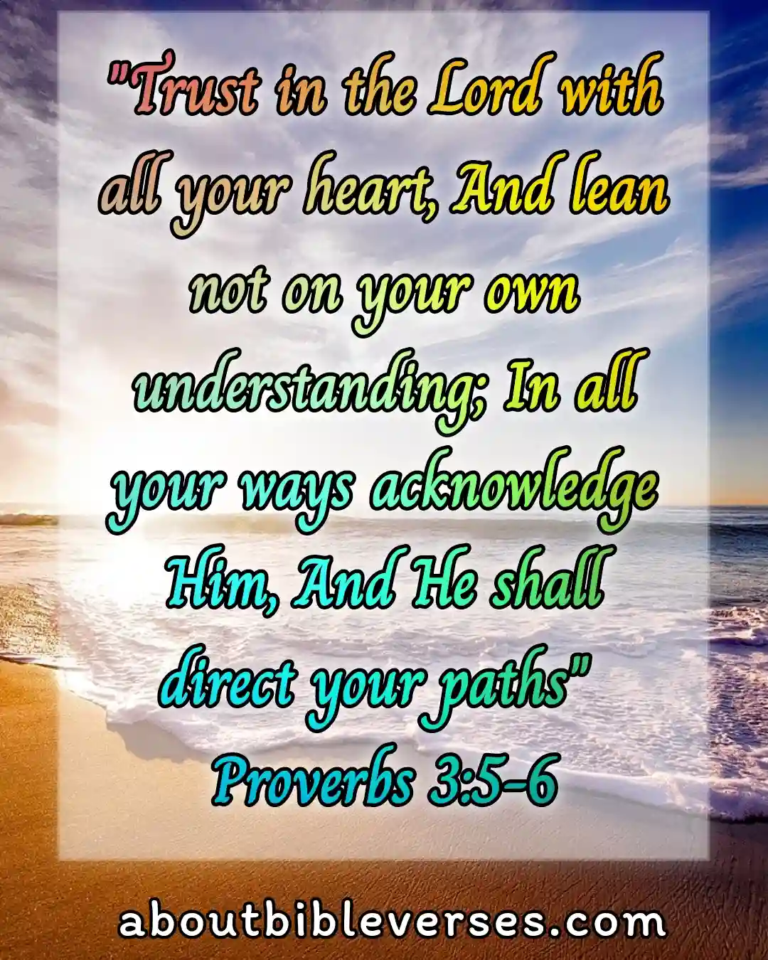 Bible Verses About Uncertainty (Proverbs 3:5-6)