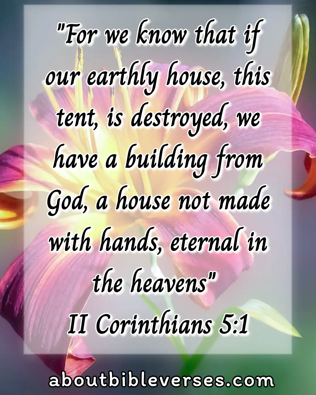 Bible Verses About Heaven (2 Corinthians 5:1)