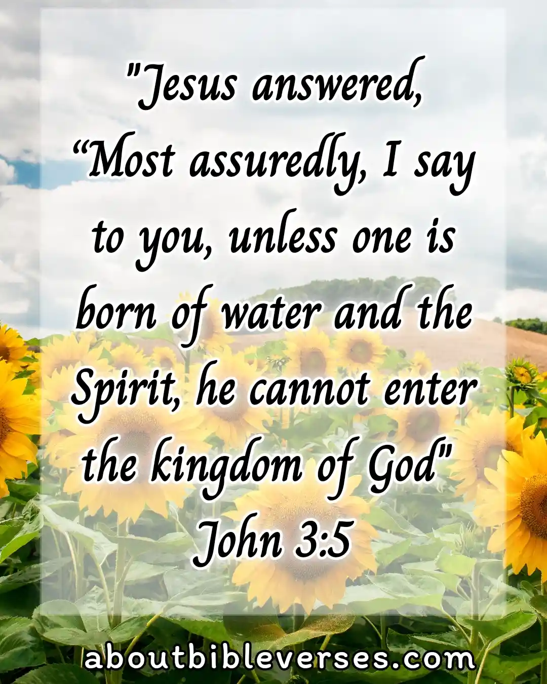 Baptism Bible Verses (John 3:5)