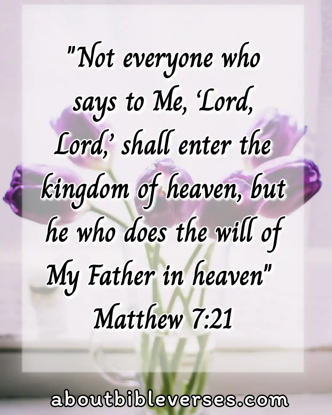 today's Bible Verse (Matthew 7:21)