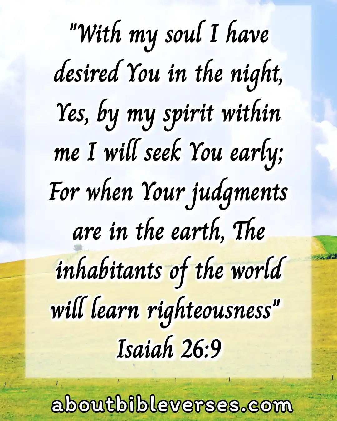 GoodNight Bible Verses (Isaiah 26:9)
