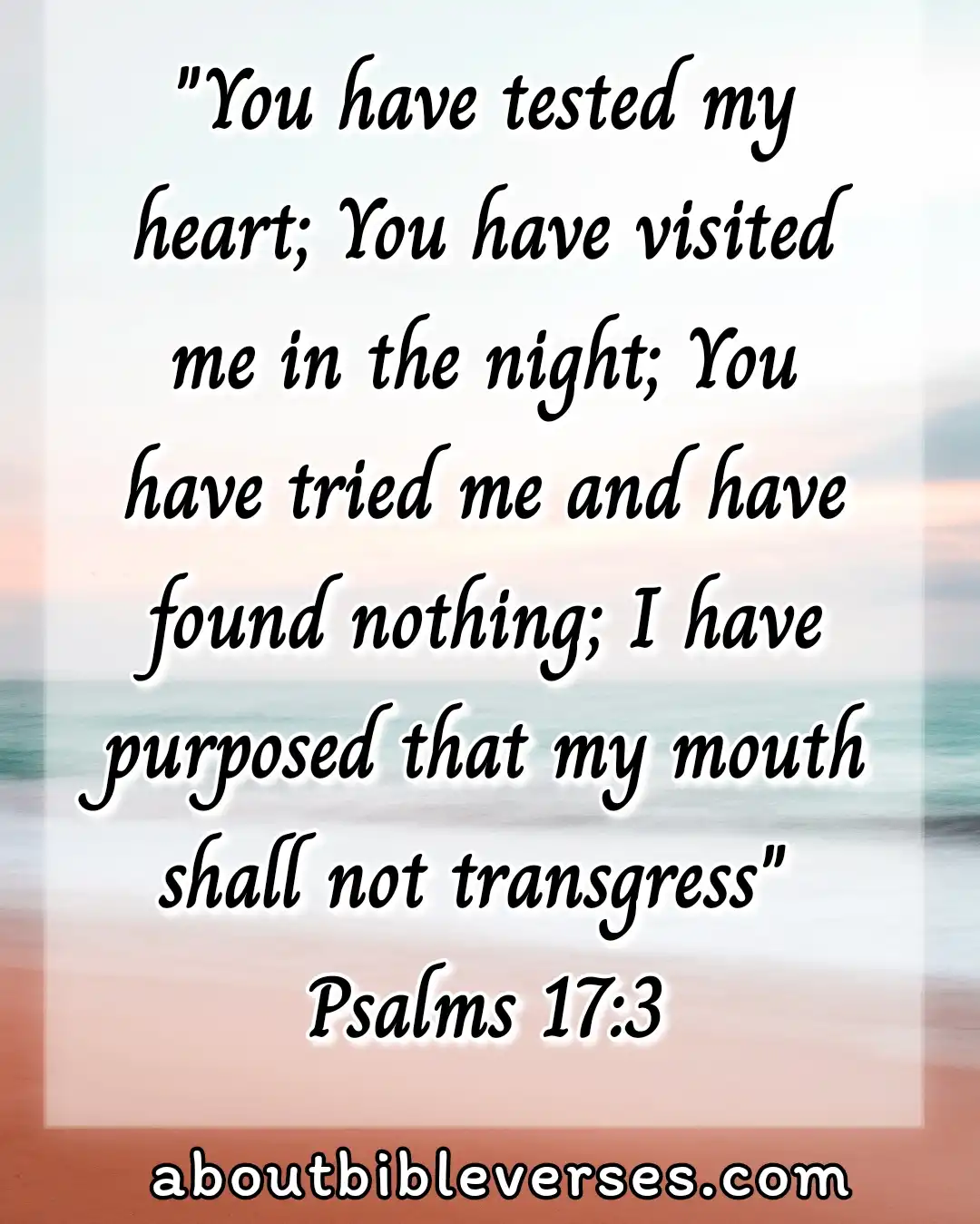 GoodNight Bible Verses (Psalm 17:3)