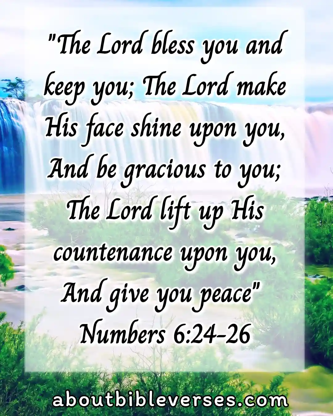 Wednesday Morning Bible Verses (Numbers 6:24-26)
