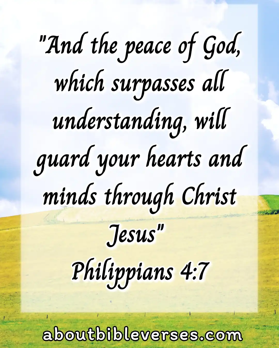 bible verse for good luck (Philippians 4:7)