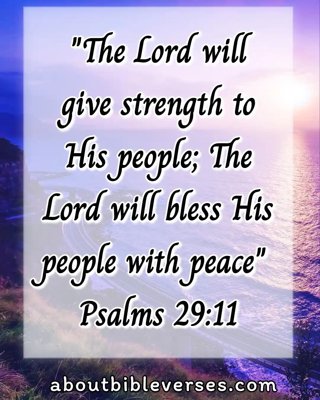 bible verses about peace (Psalm 29:11)