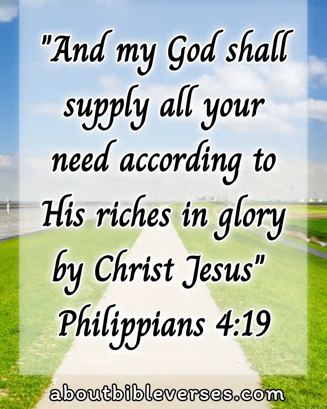bible verse for good luck (Philippians 4:19)