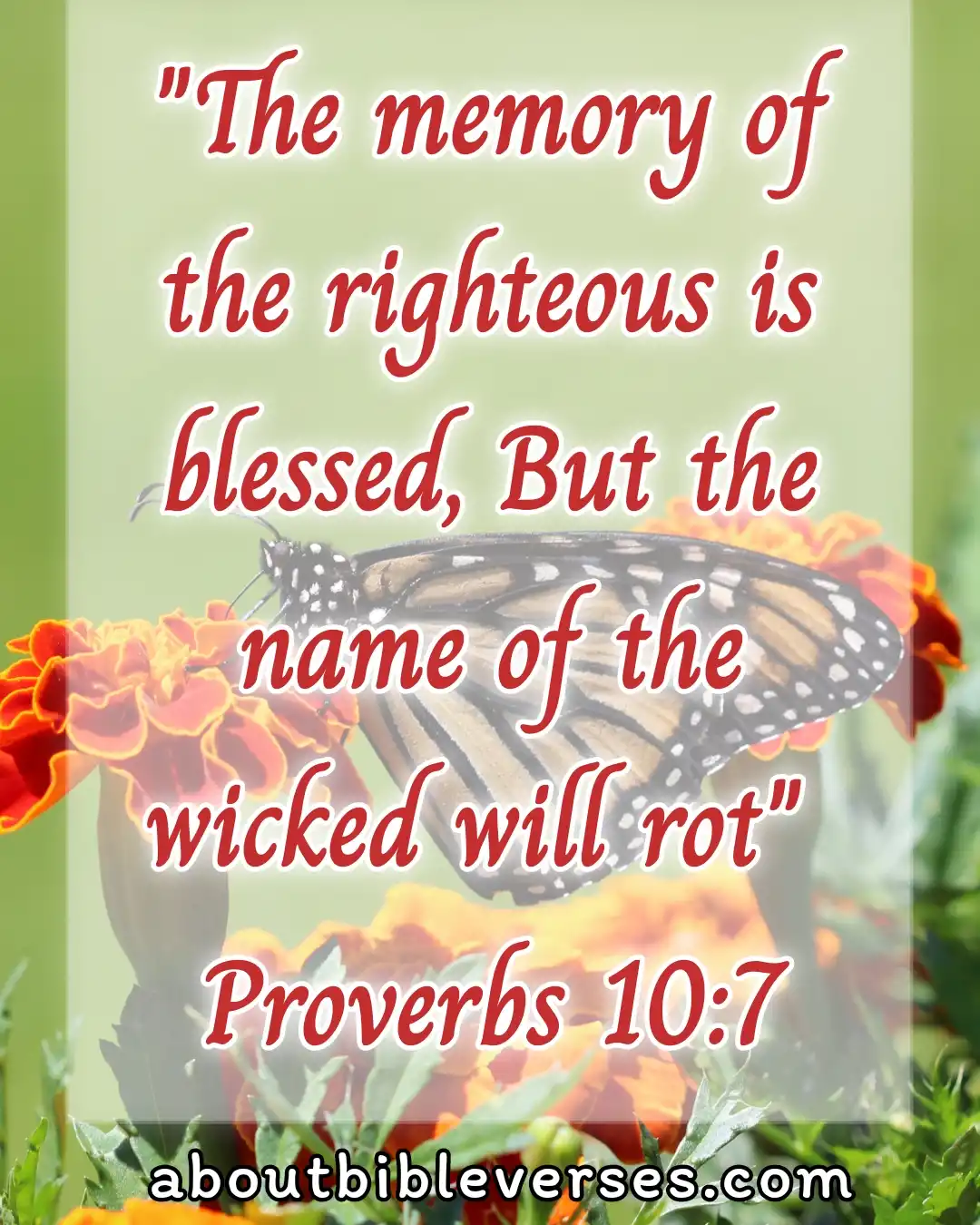 bible verses blessings from God (Proverbs 10:7)