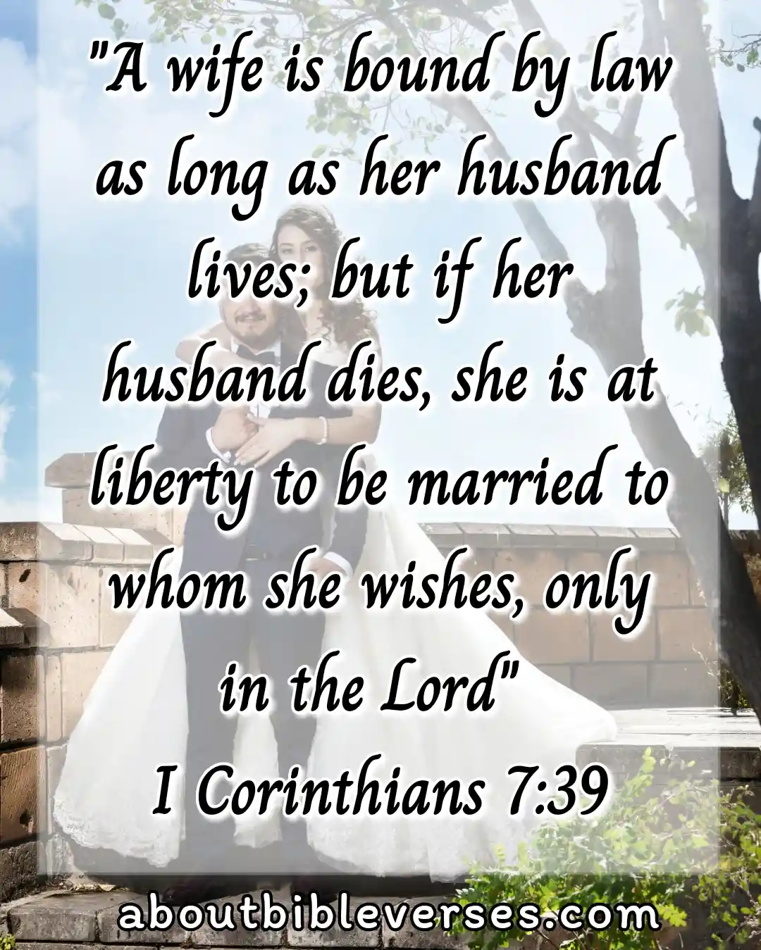 Marriage Bible Verses (1 Corinthians 7:39)