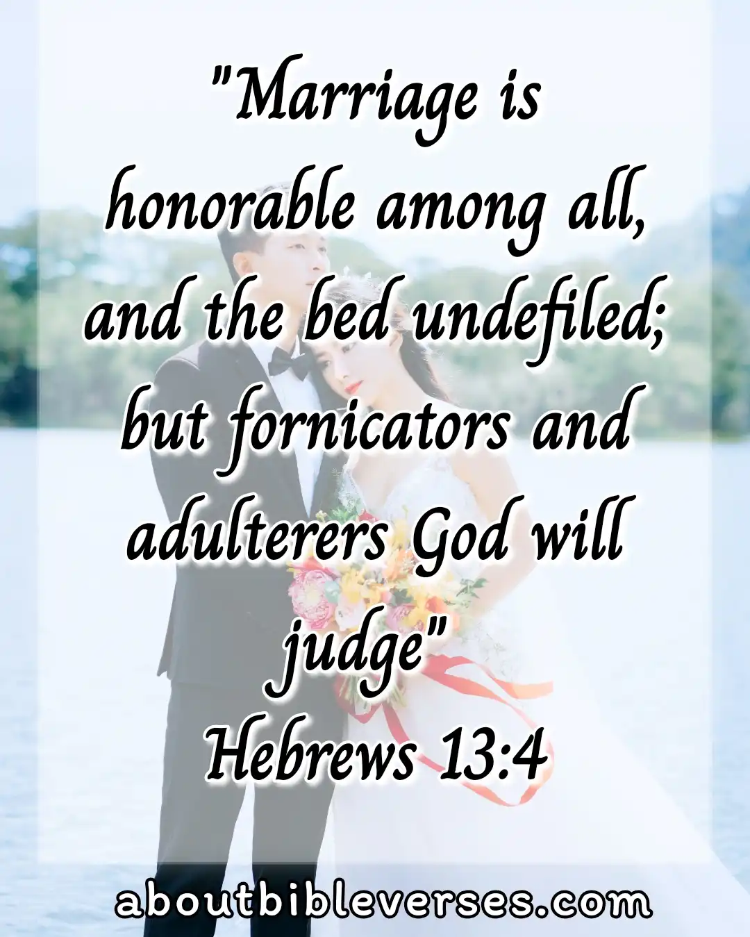 Bible Verses For Blessed Wedding Anniversary (Hebrews 13:4)