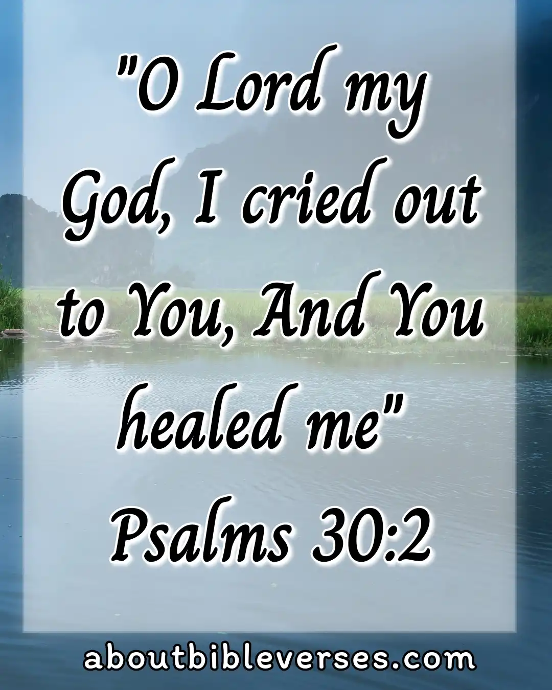 Bible Verses About God Heals All Diseases (Psalm 30:2)