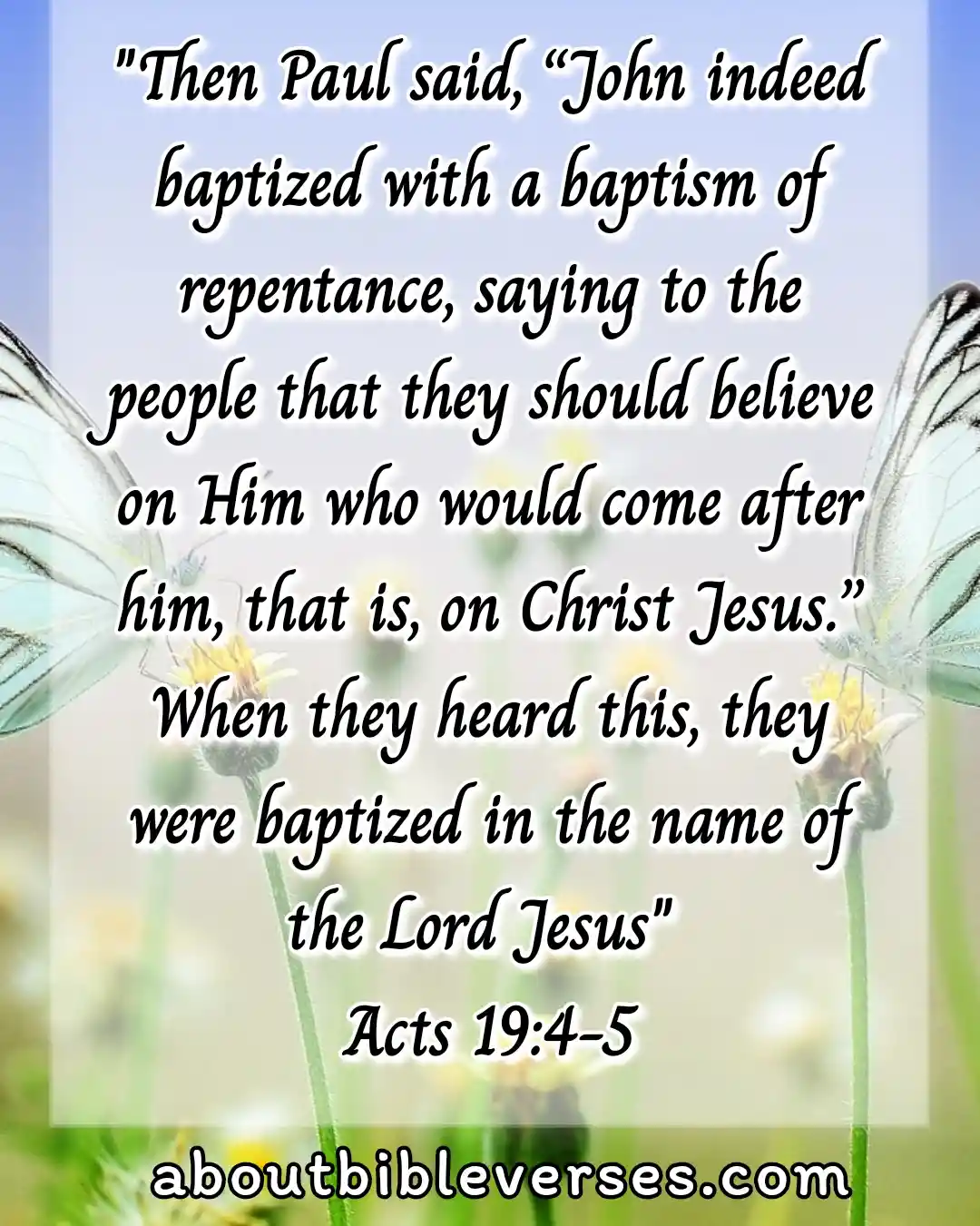 Baptism Bible Verses (Acts 19:4-5)