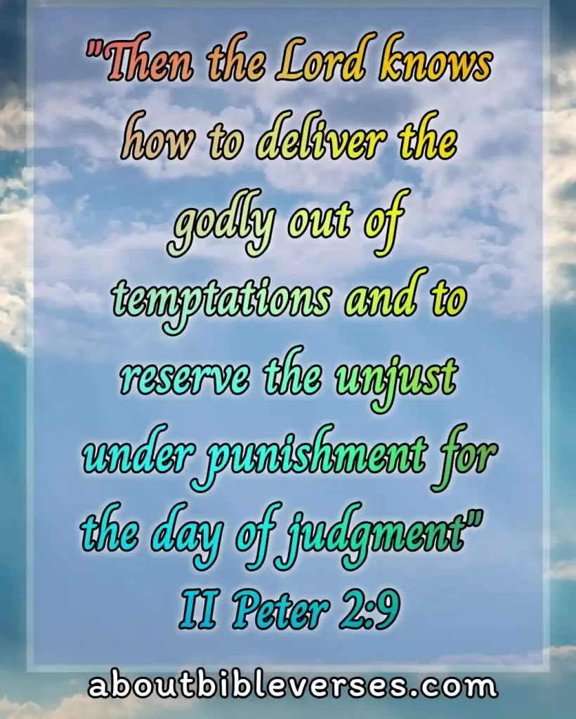 temptation bible verses (2 Peter 2:9)