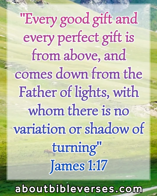 Holy Thursday Morning Bible Verses (James 1:17)
