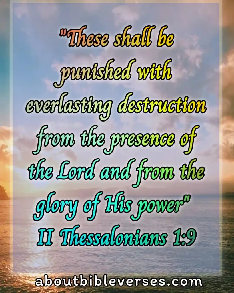 bible verses about eternal death (2 Thessalonians 1:9)