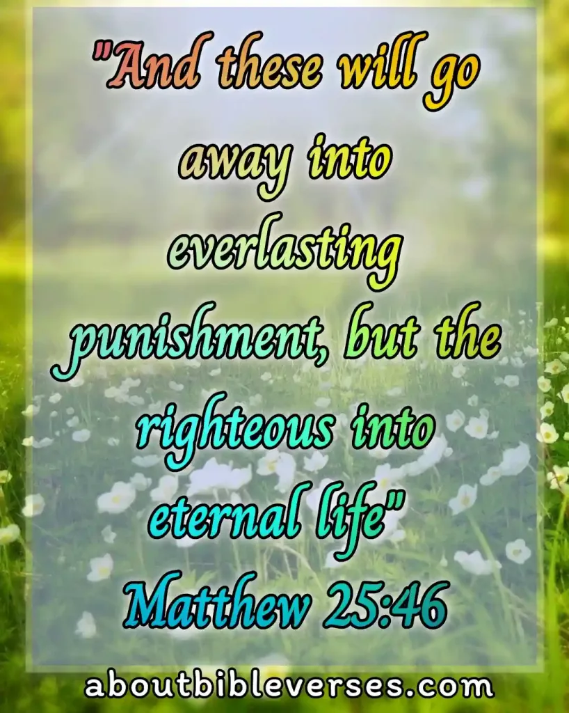 Today bible verse(Matthew 25:46)