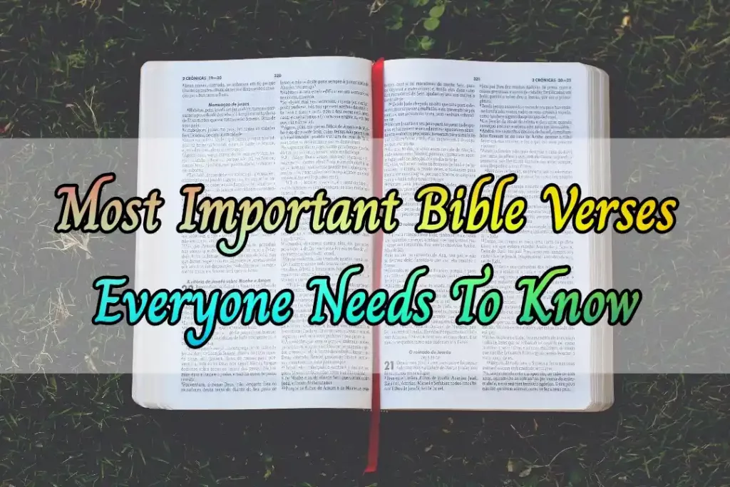 important bible verses