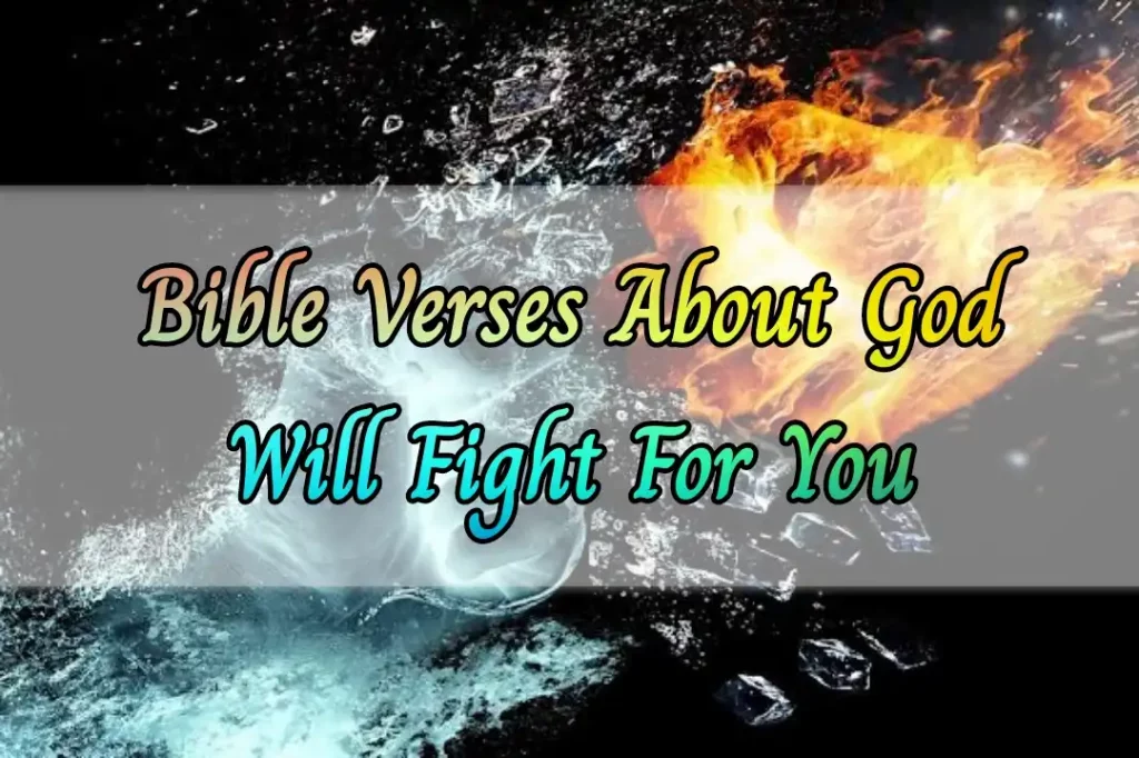 God will fight for you