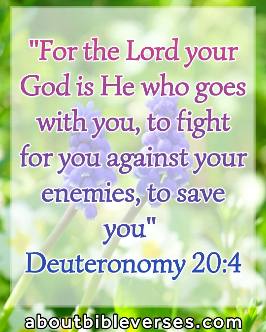 today bible verse  (Deuteronomy 20:4)