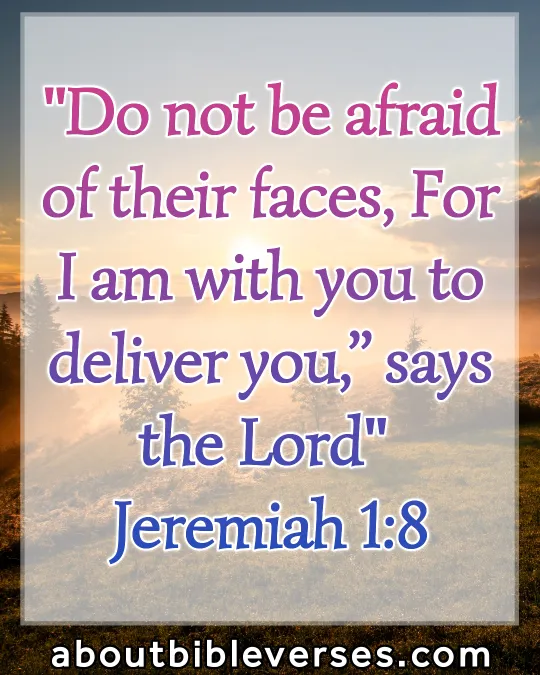 Short Bible Verses For Facebook, Instagram, Whatsapp (Jeremiah 1:8)