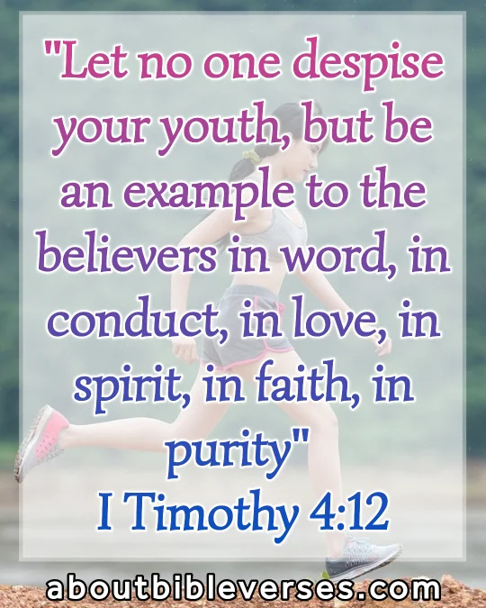 Bible Verses About Behavior (1 Timothy 4:12)