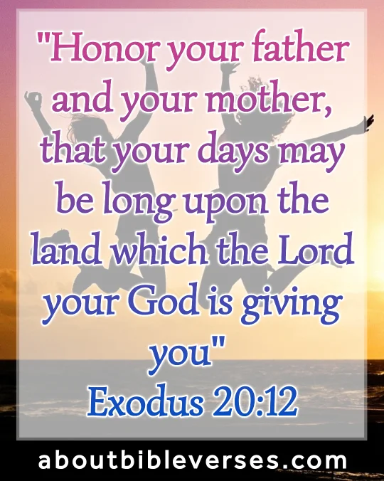 Bible verses for youth (Exodus 20:12)