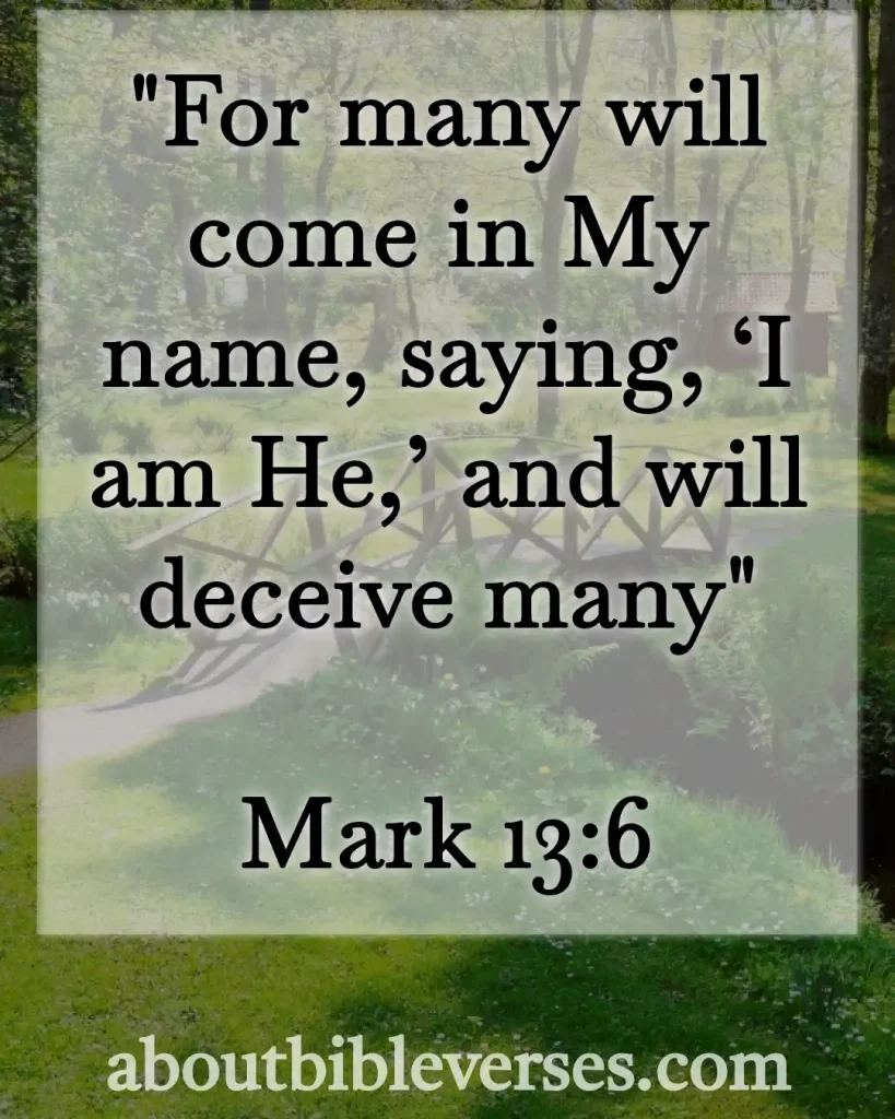 today bible verse (Mark 13:6)